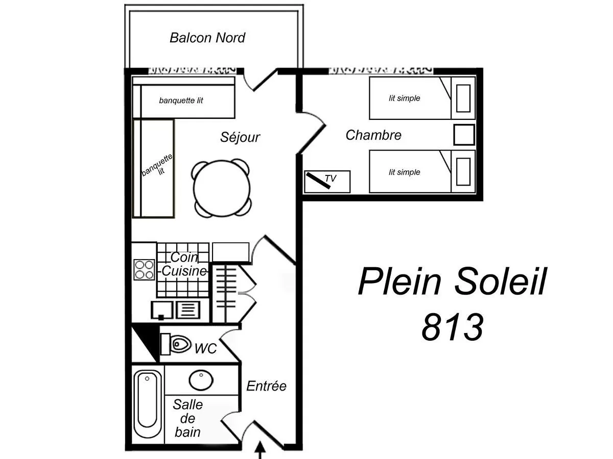 Apartment Bel Appartement 2 Pieces Pour 4 Pers. Avec Balcon Nord, Au Pied Des Pistes A Les Allues - Fr-1-182-21 Meribel